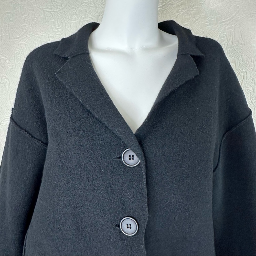 Herman Geist Woman 100% Wool Relaxed Fit Jacket - Picture 9 of 11